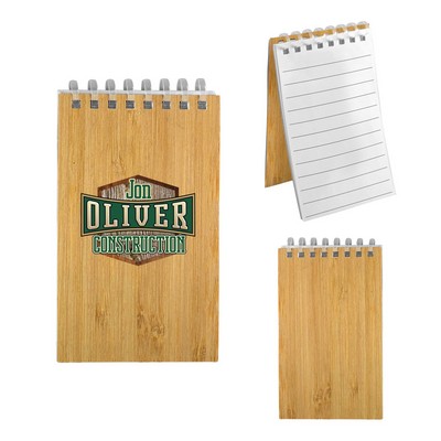 3" X 5" Bamboo Spiral Notebook